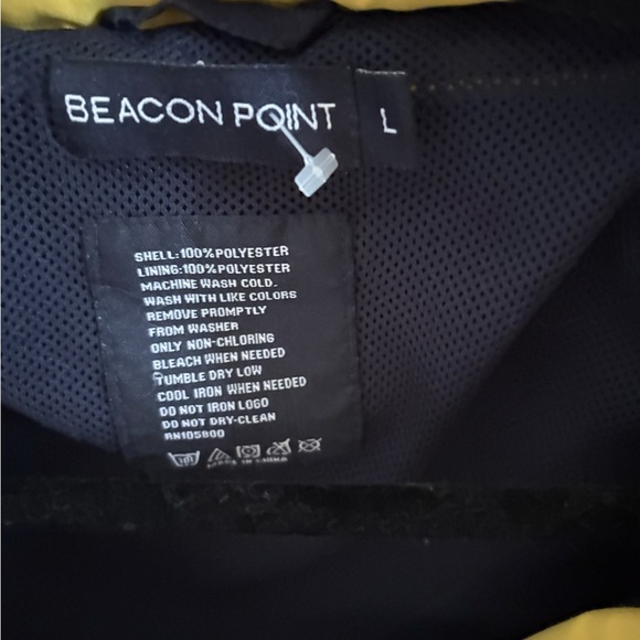 Beacon Point | Long Sleeve | Blue Zip-Up Logo Embroidered Jacket with |… - Picture 4 of 9